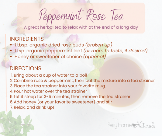 Happy International Tea Day! 🫖 Peppermint-Rose Tea Recipe (Free!)