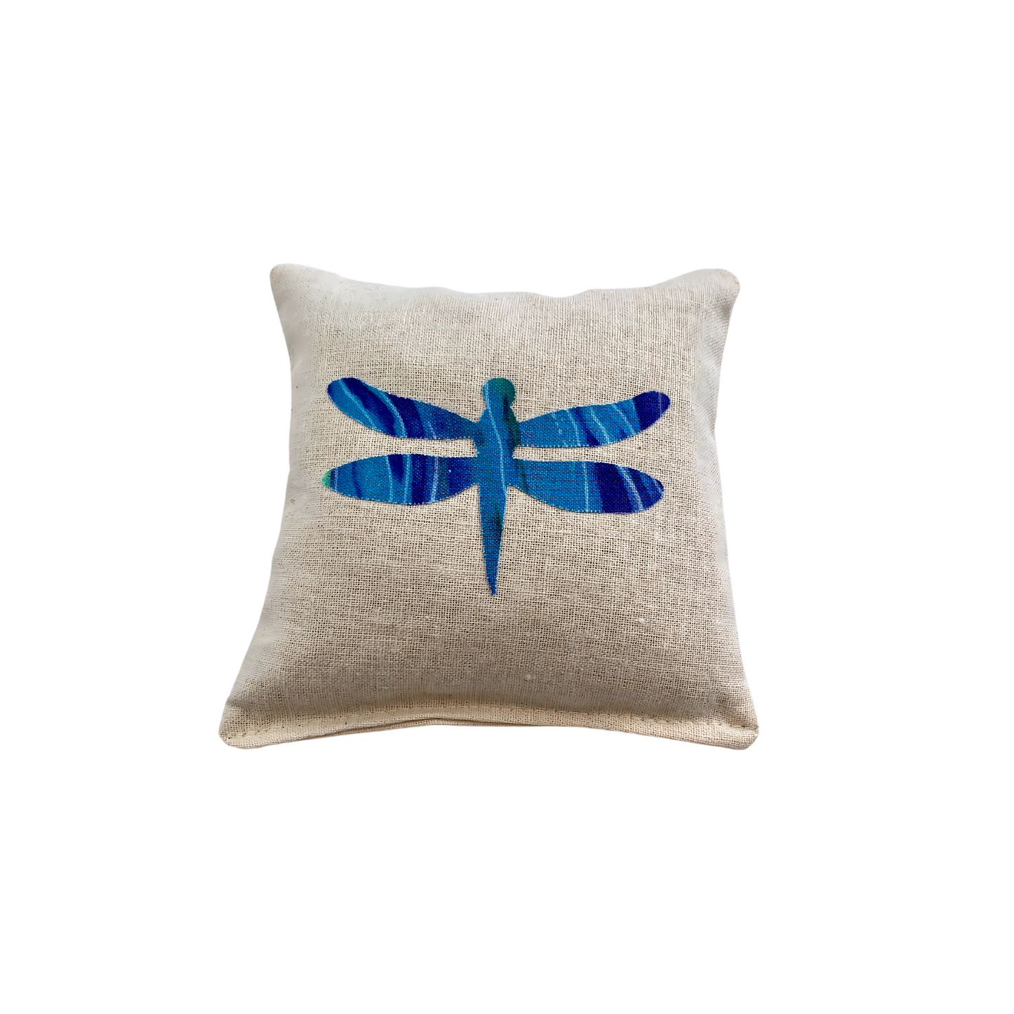 Handcrafted Linen Sachet with Dragonfly Appliqué