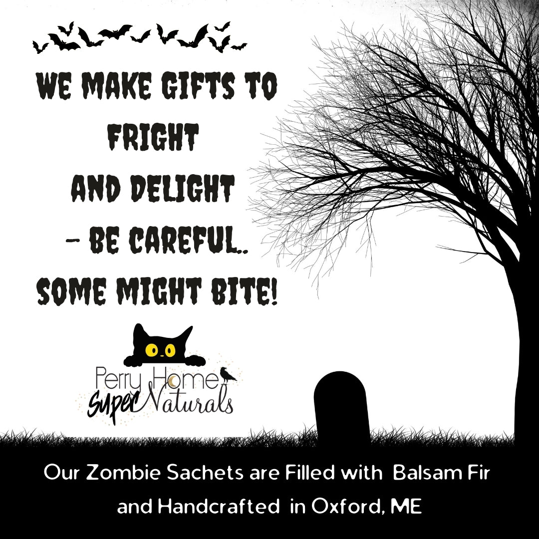 Maine Balsam Fir Sachet - Hatchet Head Harry and Friends - Zombie Sachet