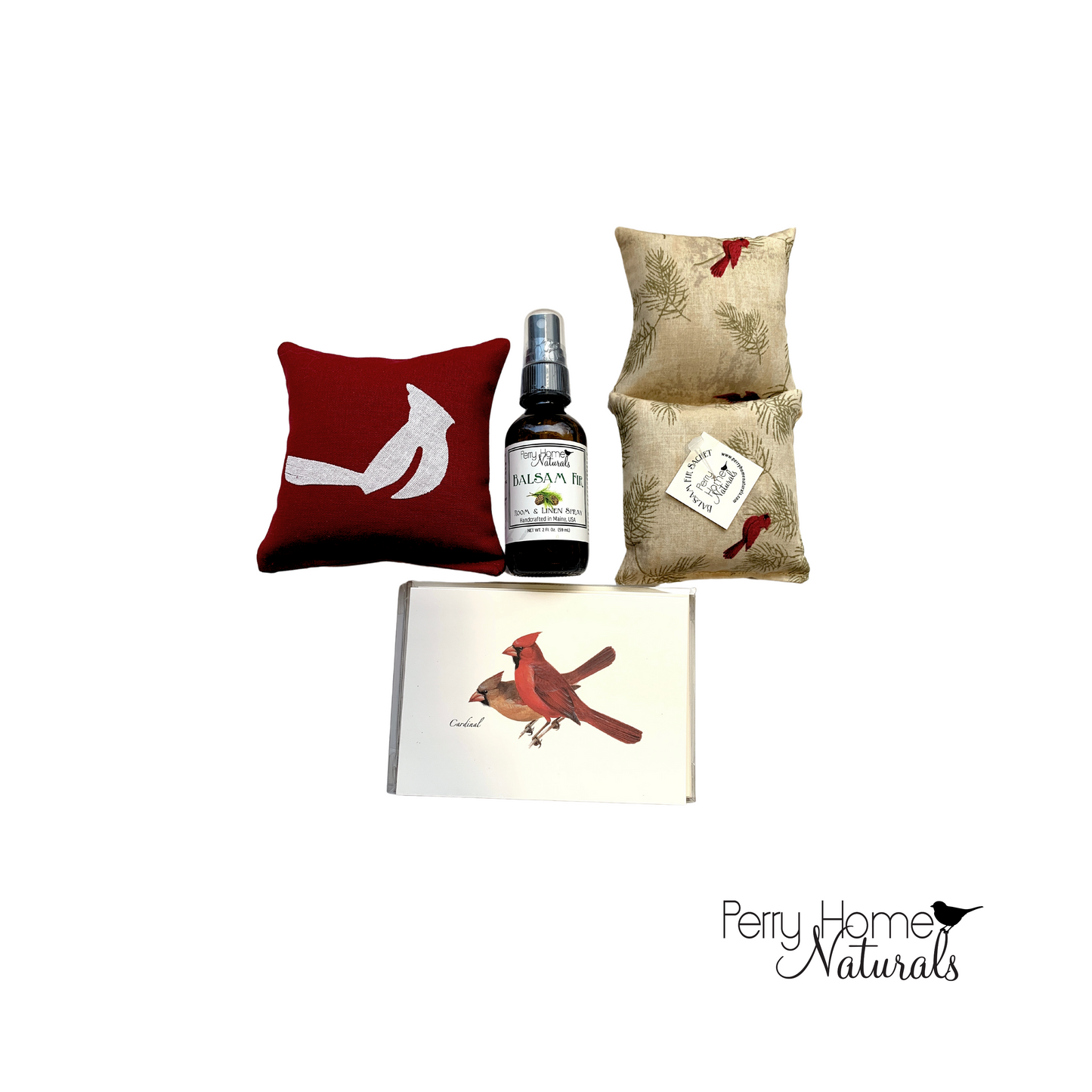 Balsam Fir Cardinal-Themed Gift Set - Made in New England