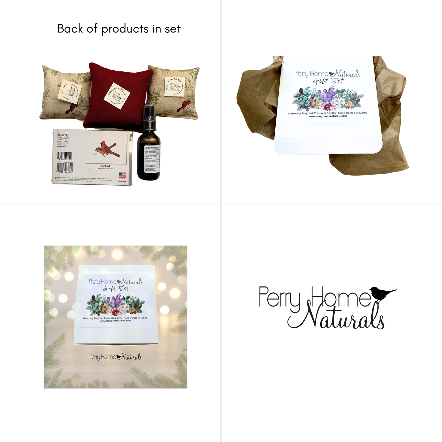 Balsam Fir Cardinal-Themed Gift Set - Made in New England