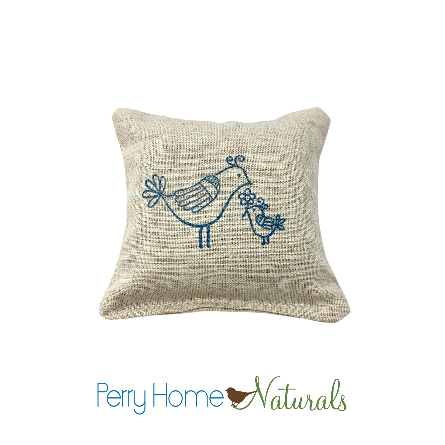 Bird & Baby Bird Design Sachet - Maine Balsam or Organic Lavender
