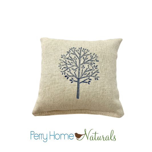 Birds in Tree Design Sachet - Maine Balsam Sachet or Organic Lavender