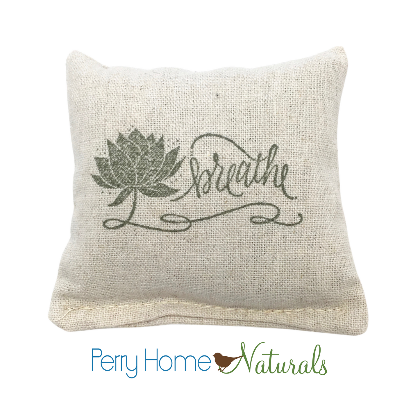 Breathe with Lotus Flower Design Sachet - Maine Balsam or Organic Lavender