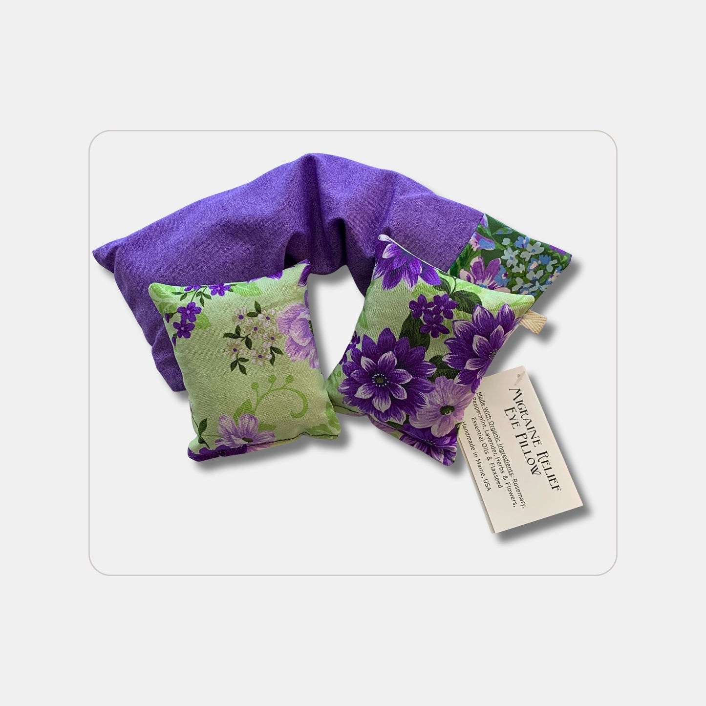 Migraine Relief Gift Set – Eye Pillow & Lavender Sachets