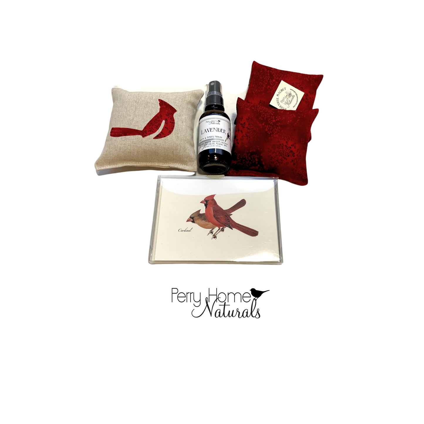 Organic Lavender Cardinal-Themed Gift Set - Made in New England