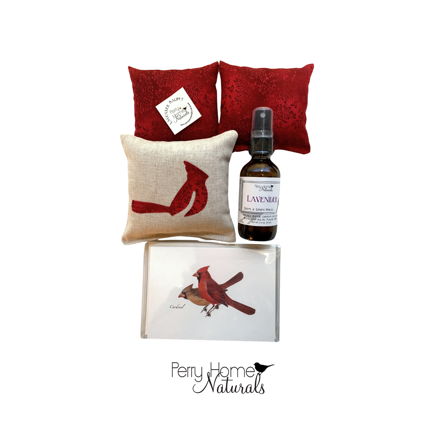 Organic Lavender Cardinal-Themed Gift Set - Made in New England