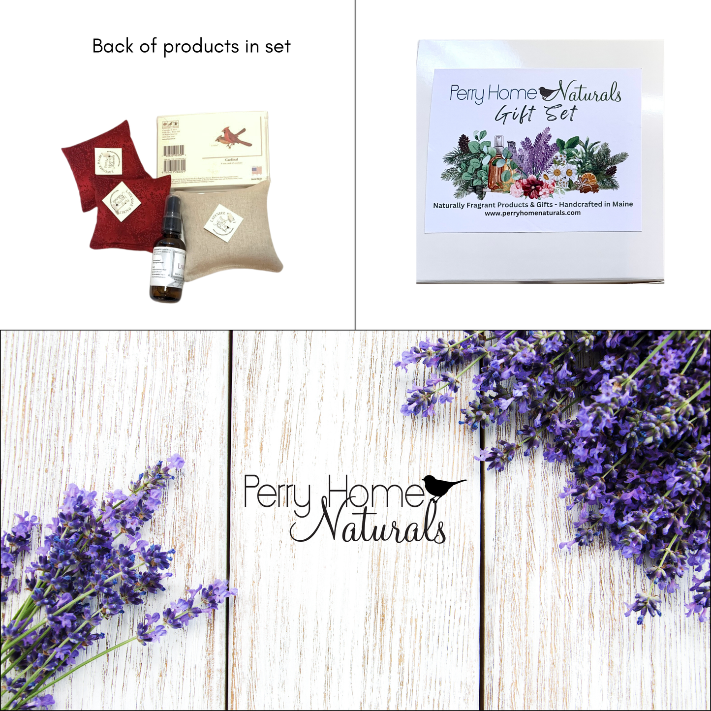 Organic Lavender Cardinal-Themed Gift Set - Made in New England
