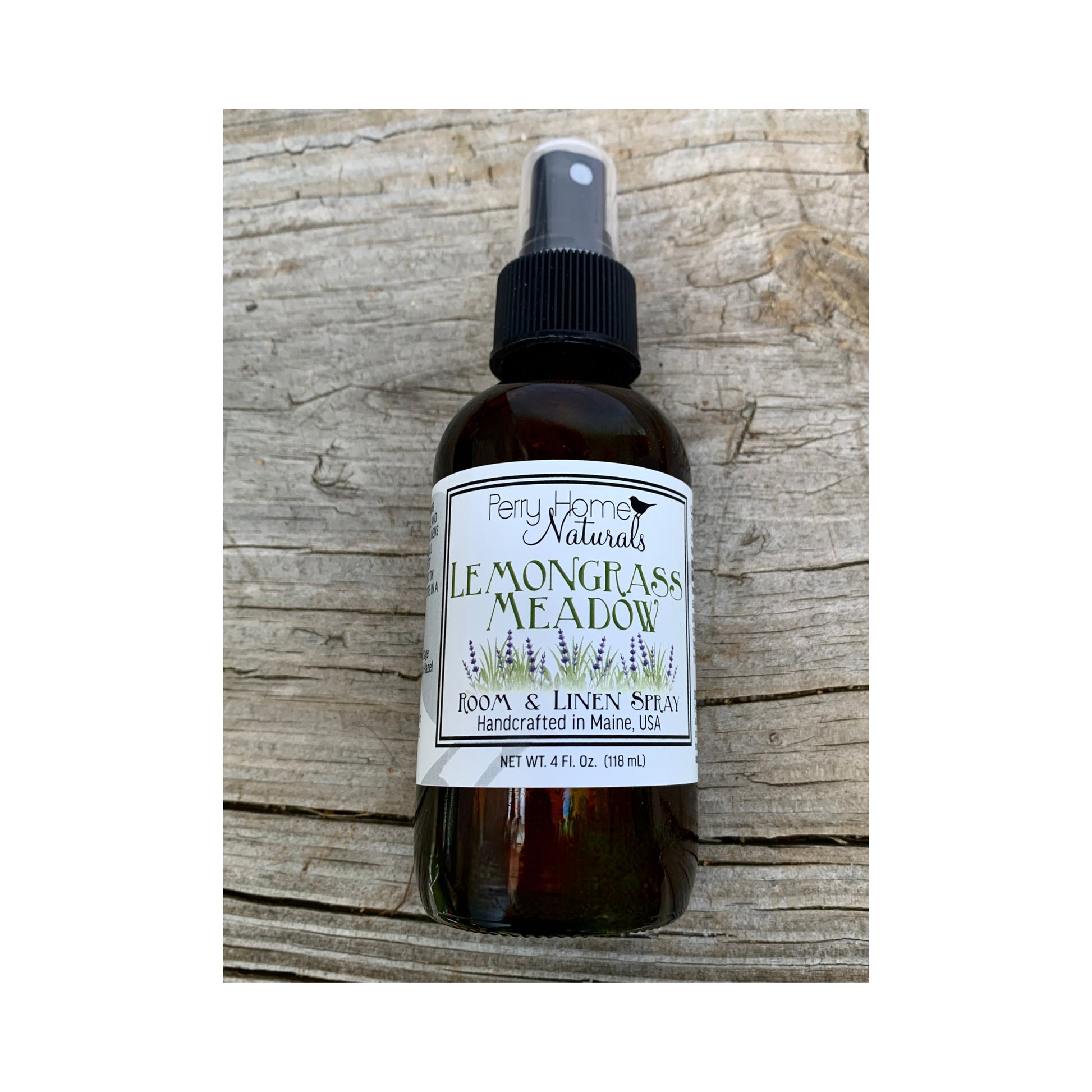 Lemongrass Meadow room and linen spray by Perry Home Naturals – organic lemongrass, lavender, and sage essential oils