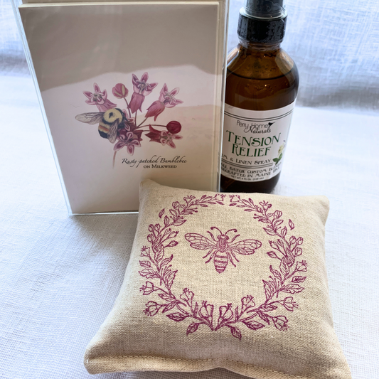 Ruby Bee Gift Set - Notecards, Sachet & Room Spray