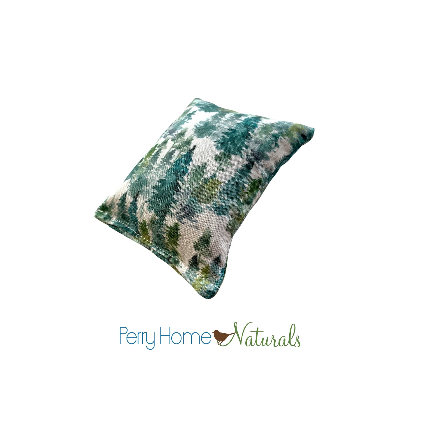 Maine Balsam Fir Pillow - Watercolor Woods Design - Choice of Size