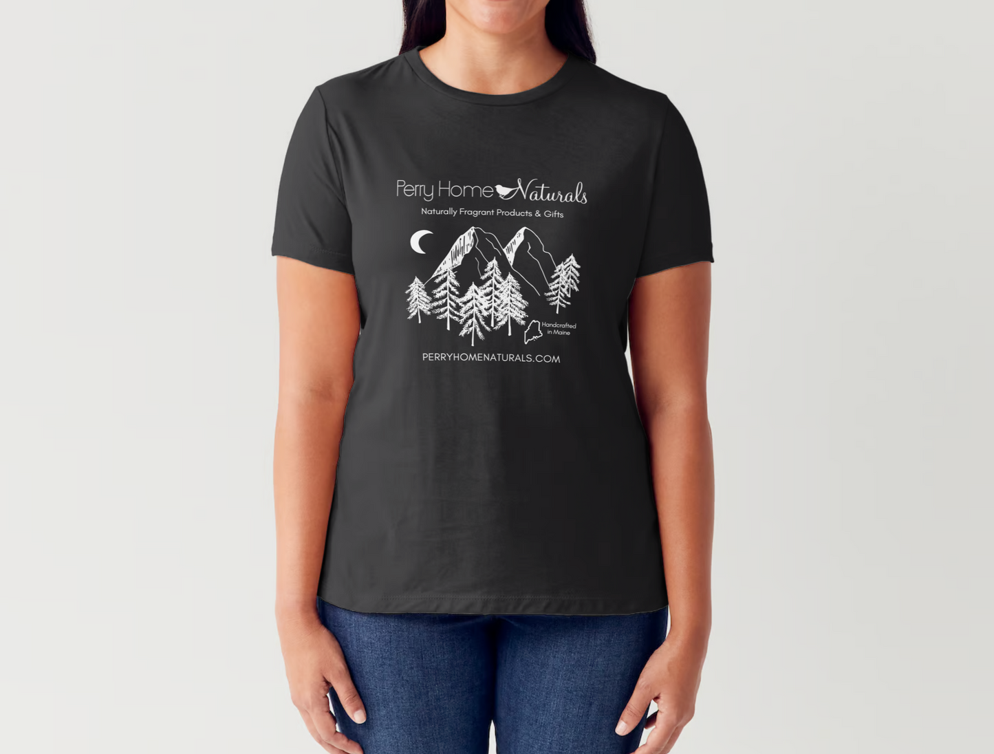 Short Sleeved T-Shirt - Perry Home Naturals - Mountain Logo 2024 (Updated)