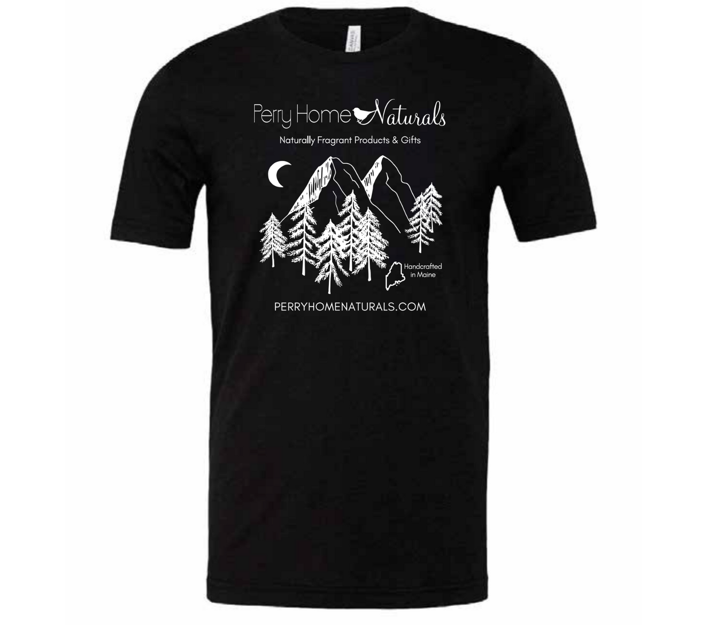 Short Sleeved T-Shirt - Perry Home Naturals - Mountain Logo 2024 (Updated)
