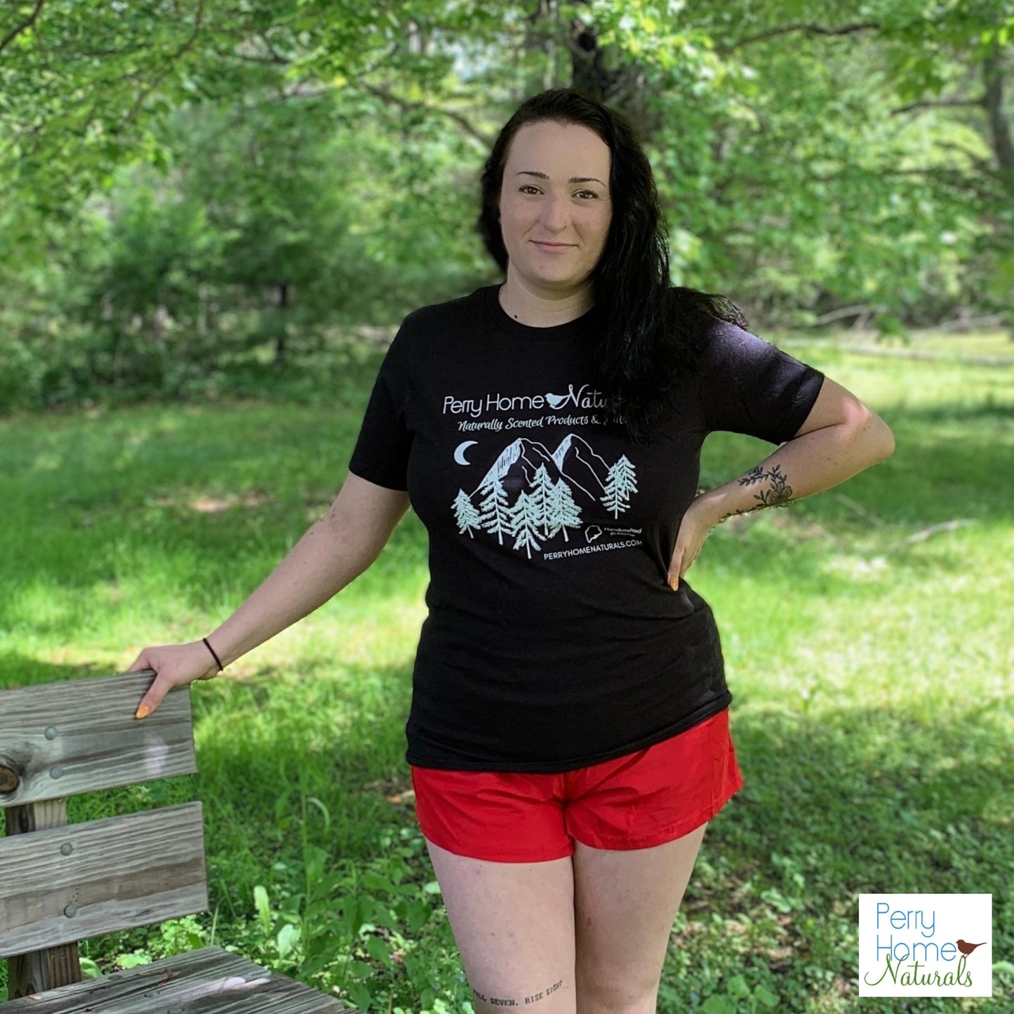 Short Sleeved T-Shirt - Perry Home Naturals - Mountain Logo 2024 (Updated)