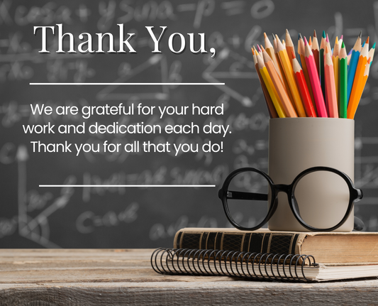 Teacher Appreciation Thank You Cards - FREE Digital Downloadable PDF