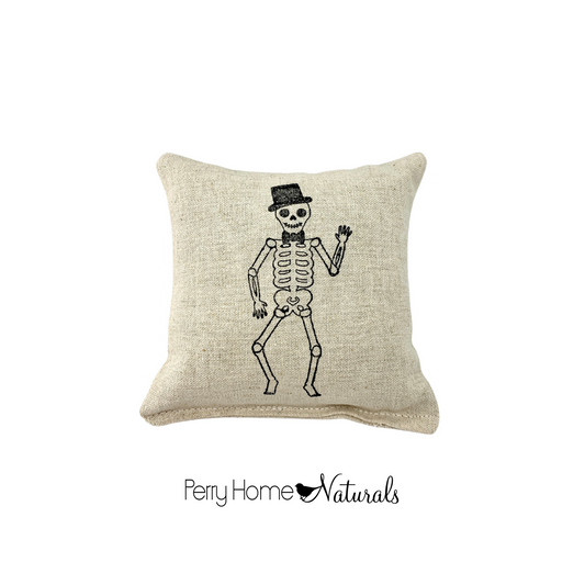 Top Hat Skeleton Sachet - Maine Balsam Sachet or Organic Lavender Filled