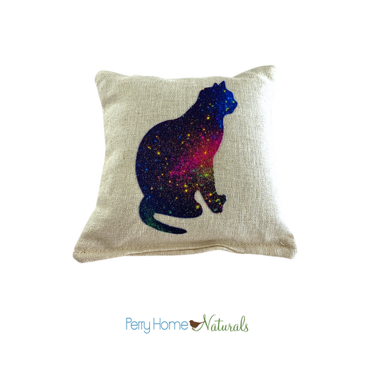 Maine Balsam Fir Or Organic Lavender Sachet - Cat Design