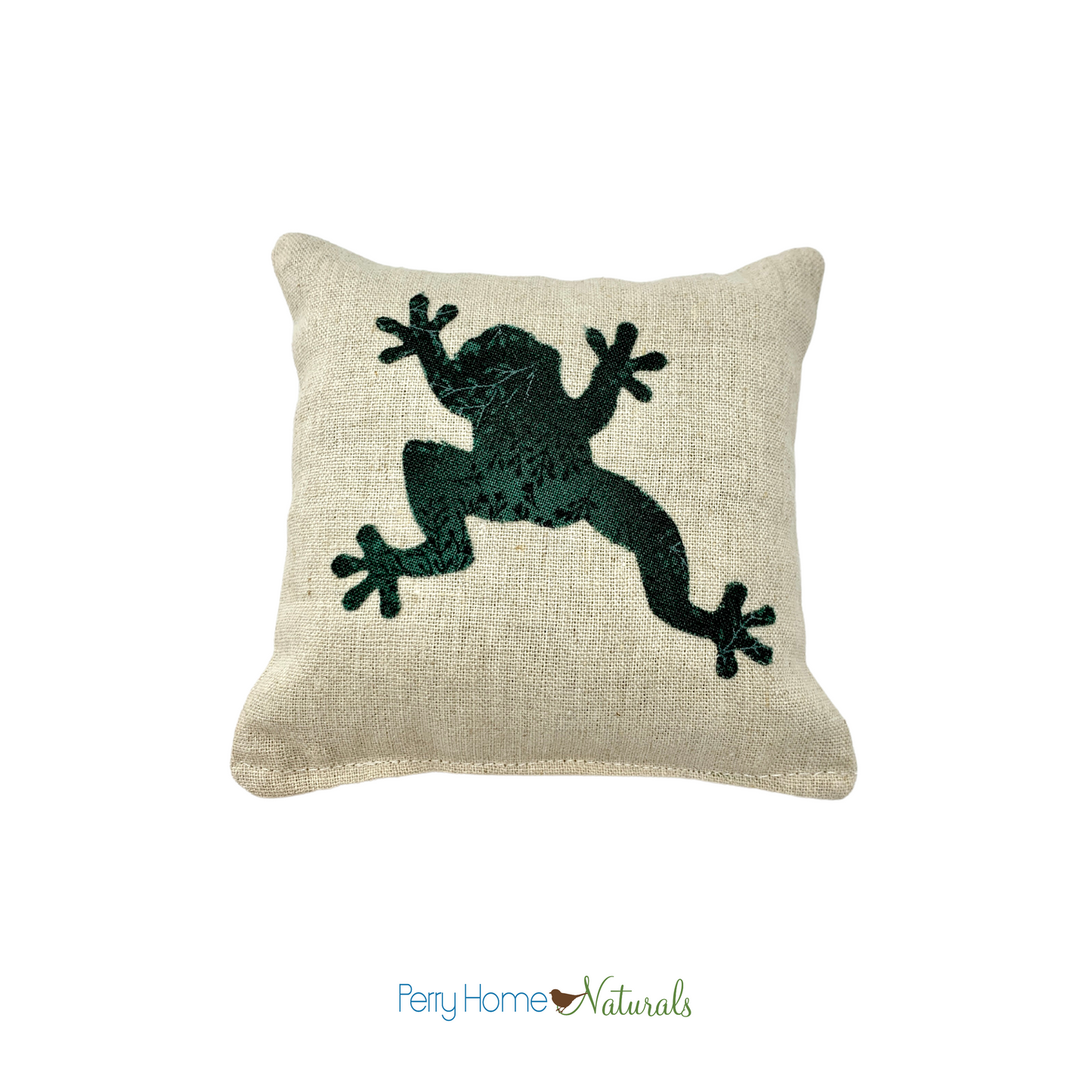 🐸 Frog Appliqué Sachet – Handmade Linen Sachet with Organic Lavender or Maine Balsam Fir