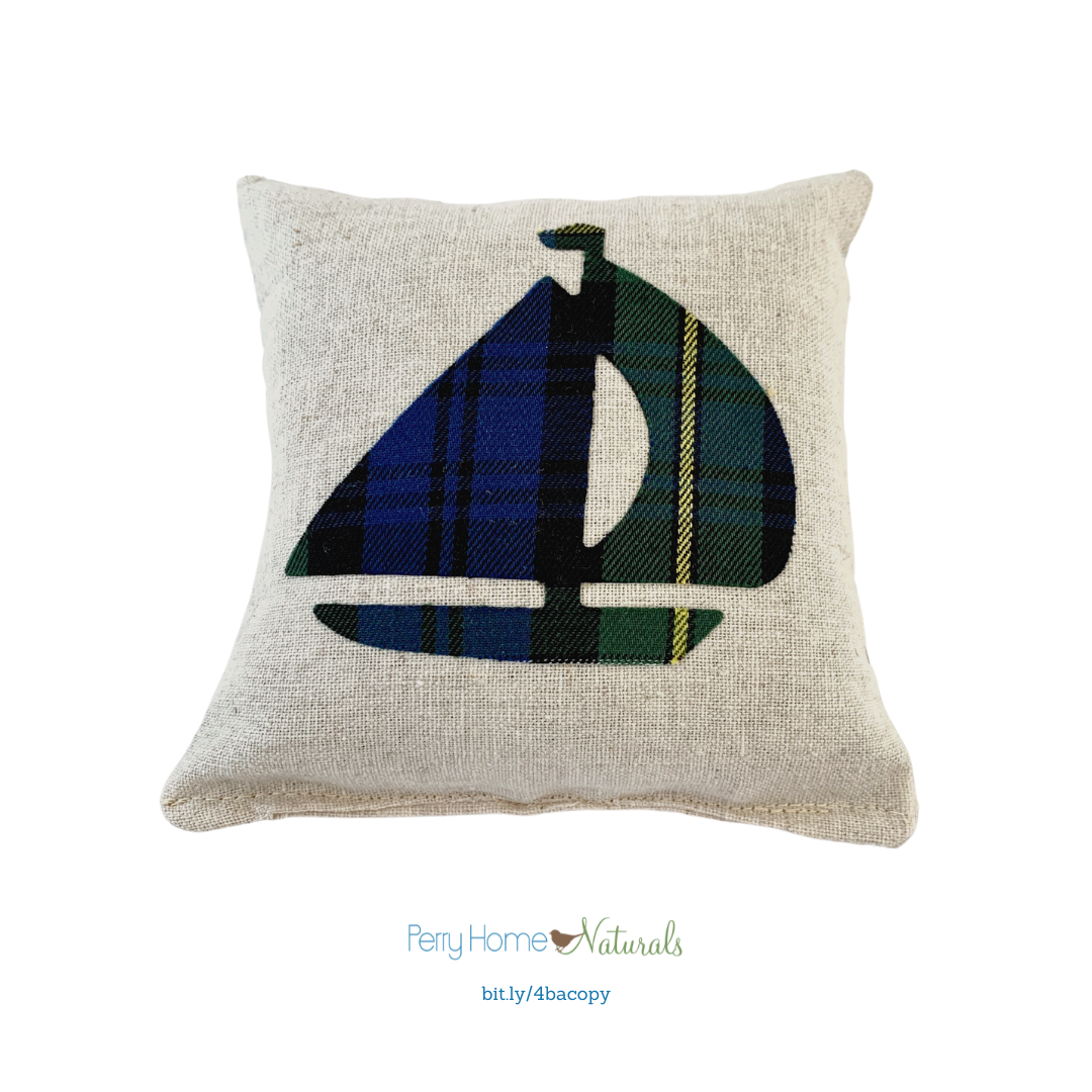 Sailboat Sachet - Choice Scent/Applique Color - Medium