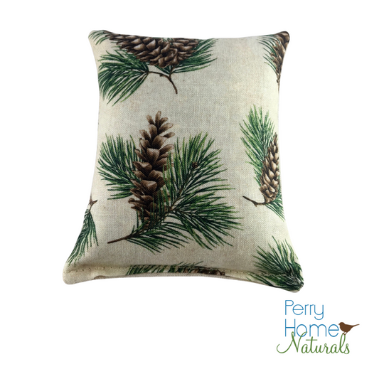 Maine Balsam Fir Pillow with Pine Print