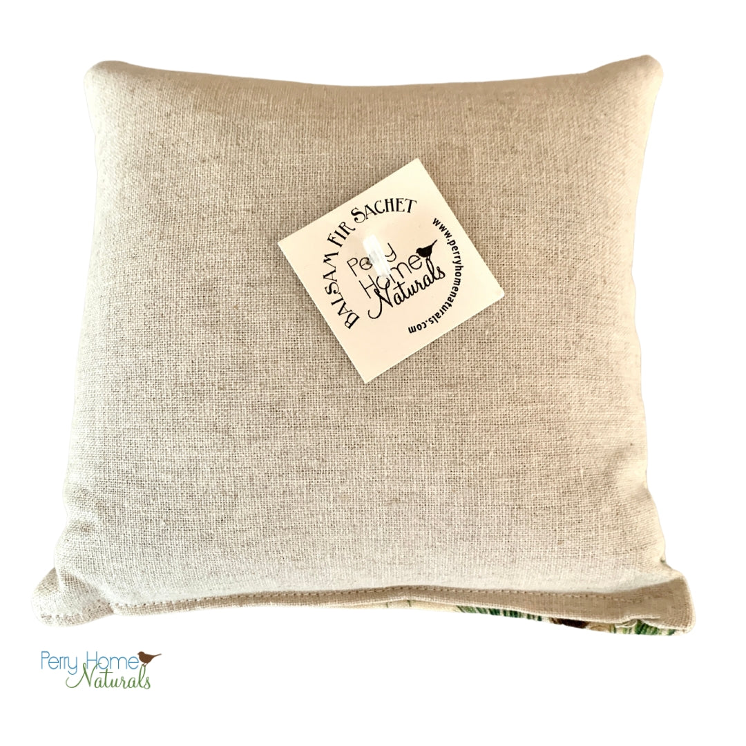 Pine Print Balsam Fir Sachet - Size Large