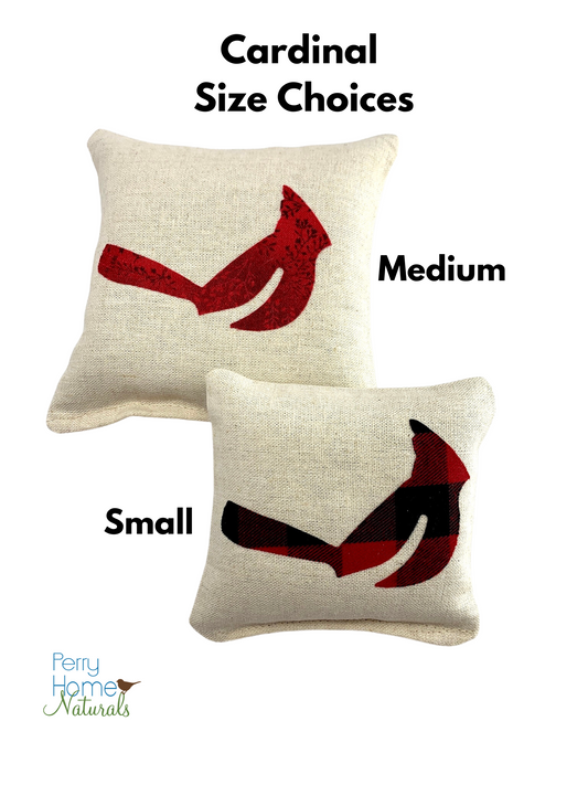 Cardinal Sachet - Choice of Scent, Size, and Applique Color