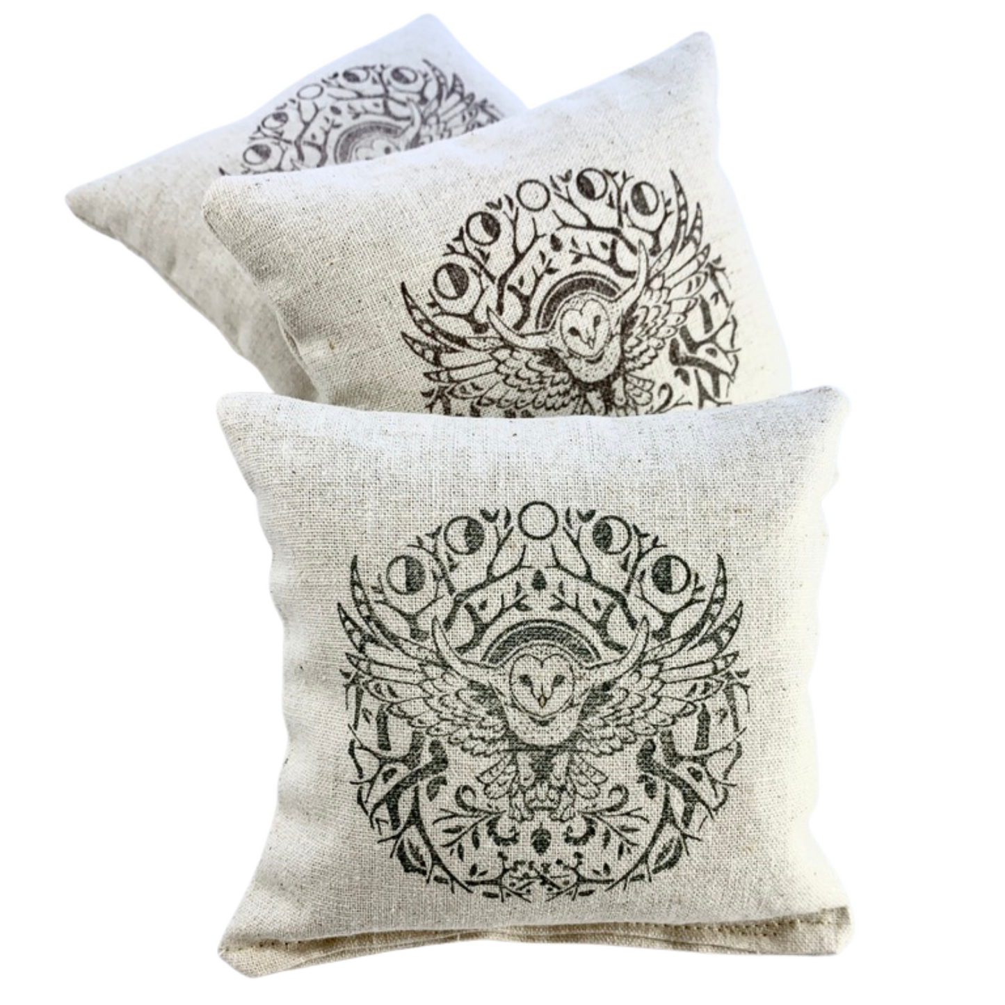 Owl and Moon Sachet - Maine Balsam Sachet or Organic Lavender Sachet