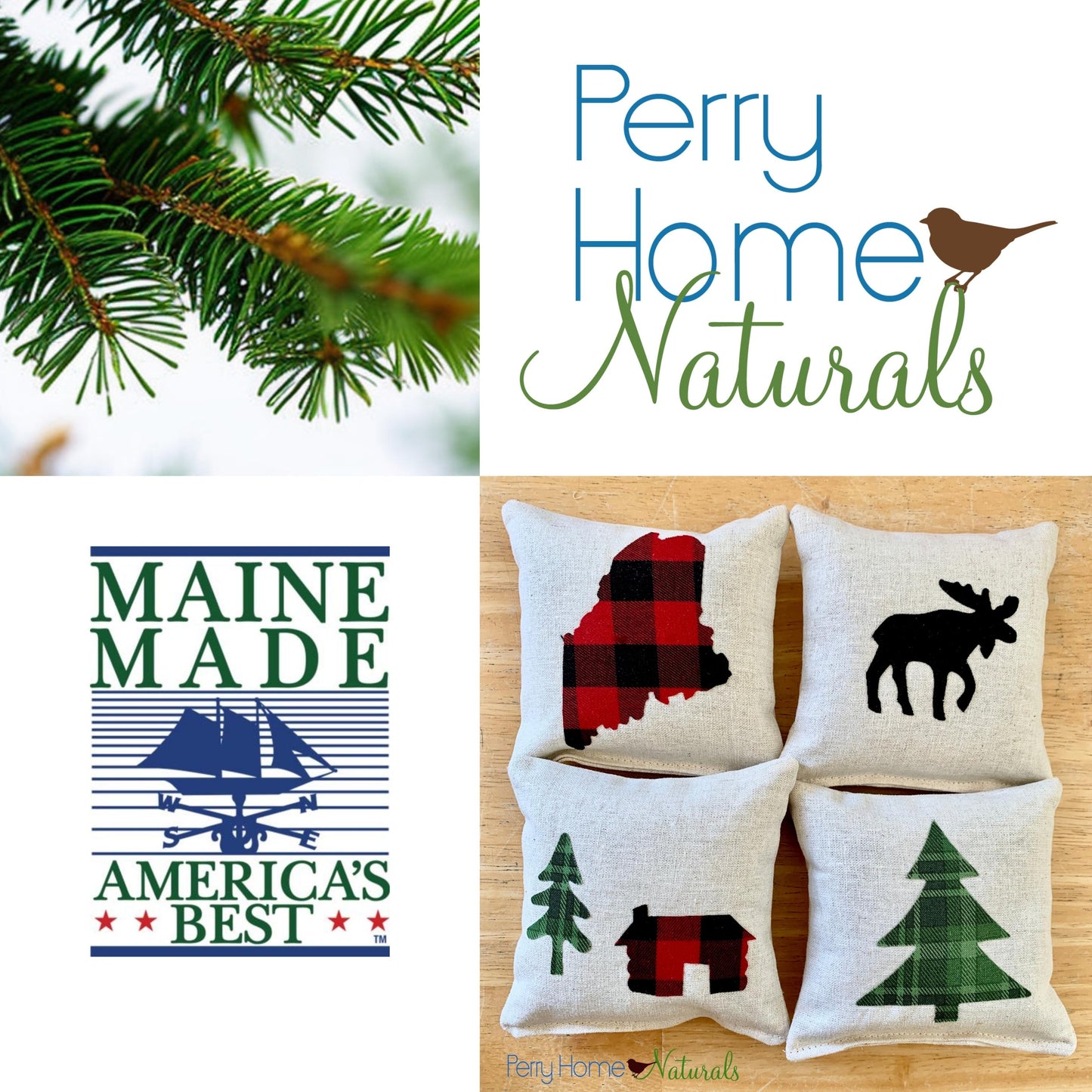 Big Tree Balsam Fir Sachet - Choice of Applique Color