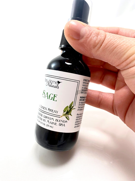 Organic Sage Room and Linen Spray - Natural Air Freshener