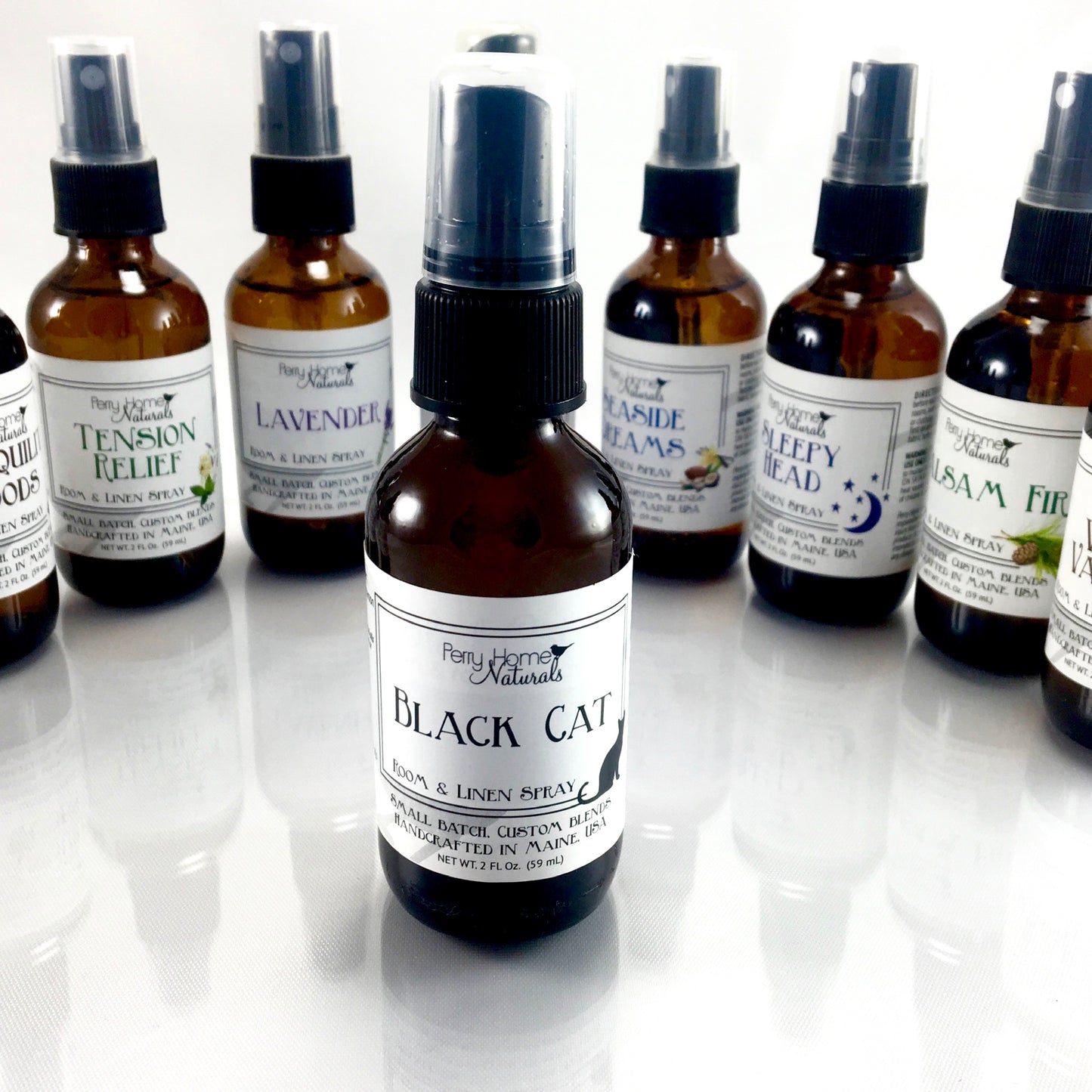 Black Cat Room & Linen Spray - Earthy and Spicy Natural Air Freshener