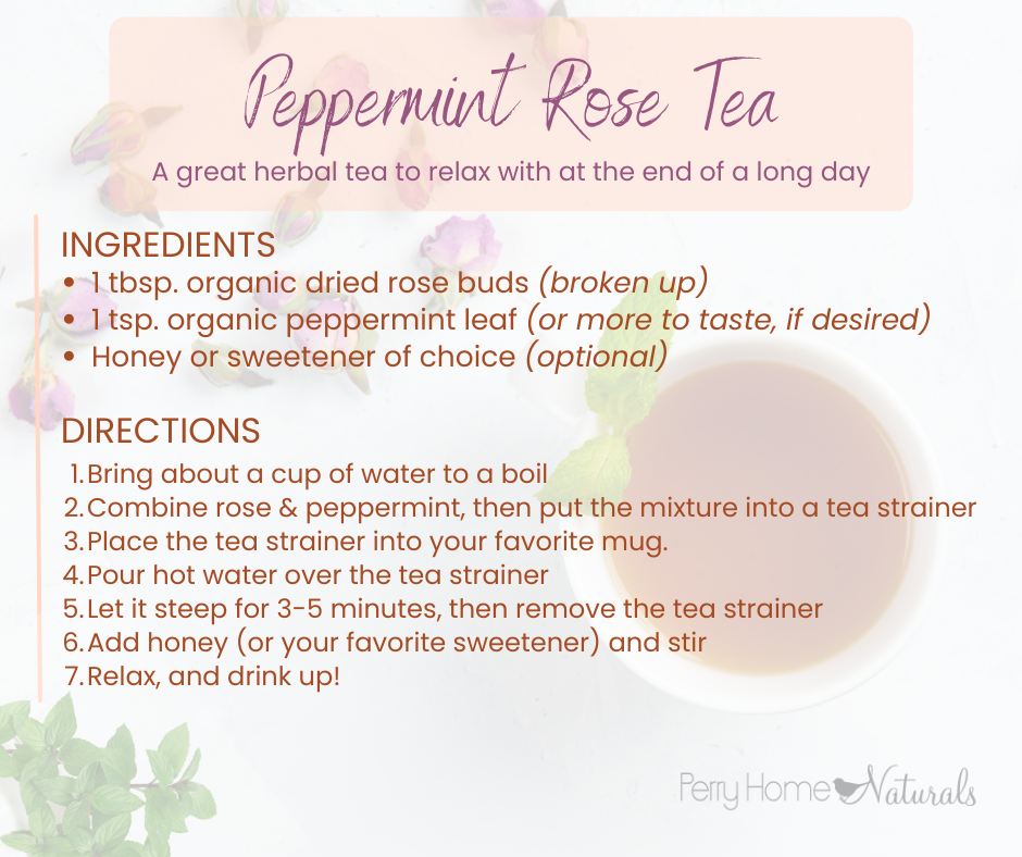 Happy International Tea Day! 🫖 Peppermint-Rose Tea Recipe (Free!)