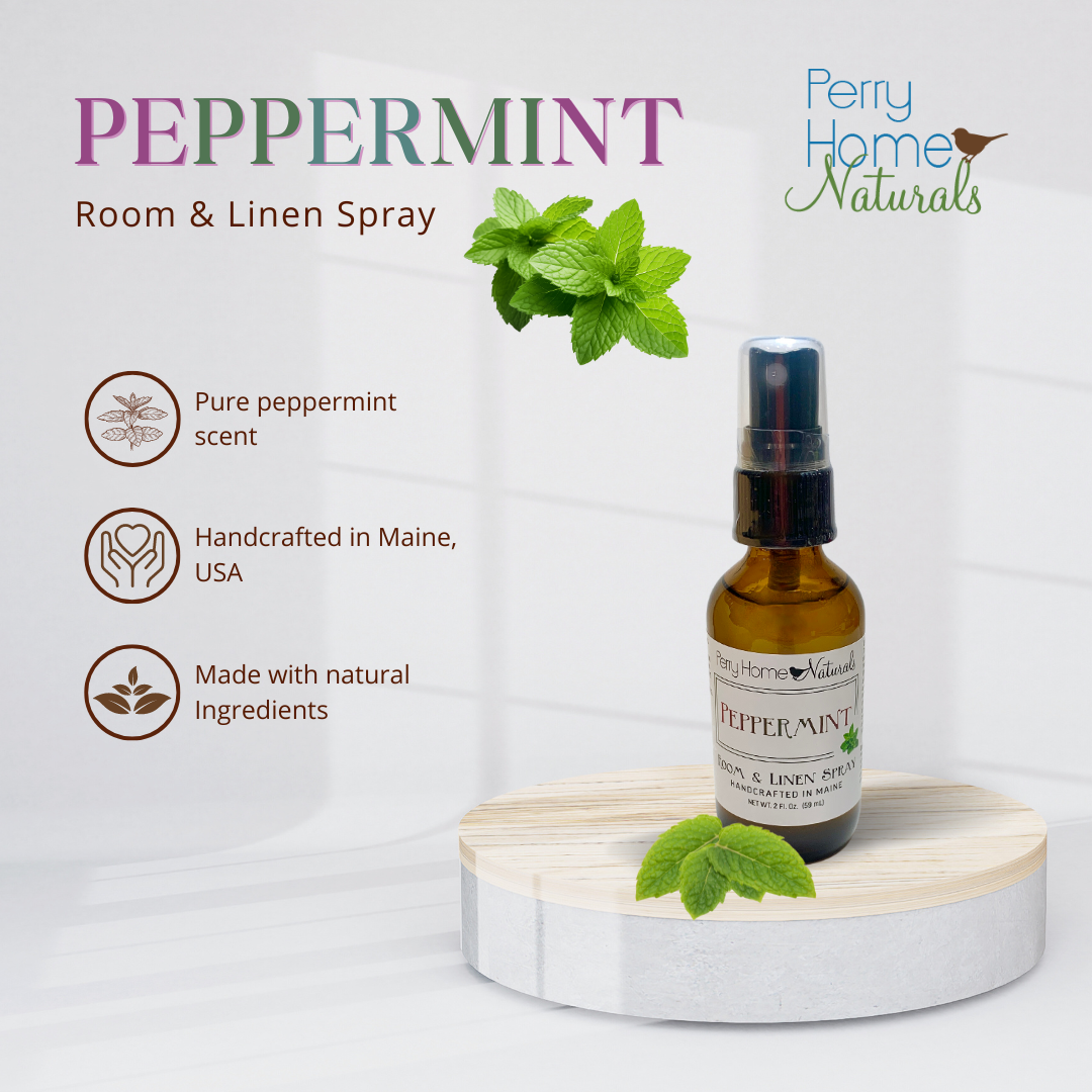 Organic Peppermint - Room & Linen Spray Natural Air Freshener