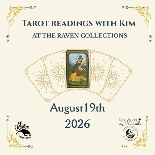 Tarot Sessions with Kim at The Raven Collections - Weds. August 19, 2026