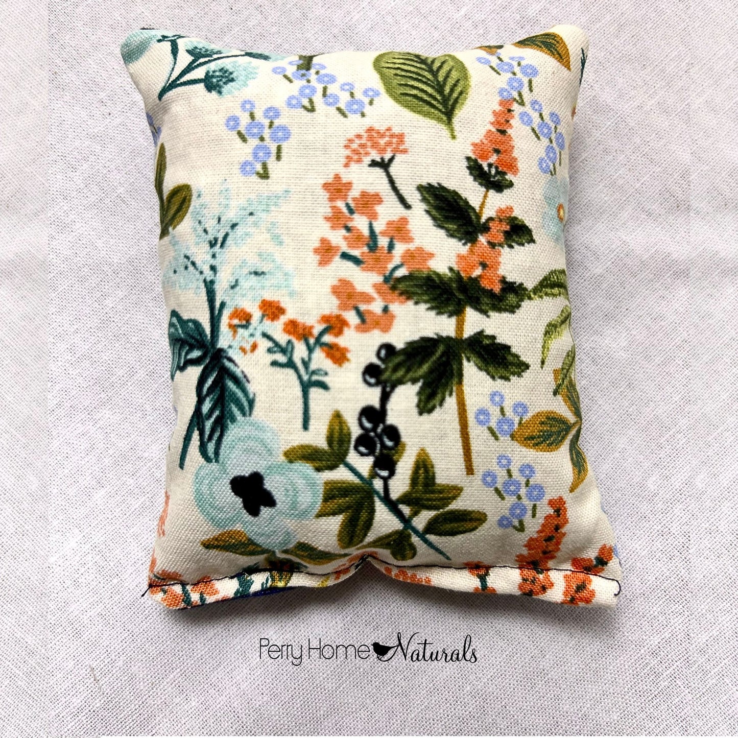 Botanicals & Blue Fabric Design Sachet
