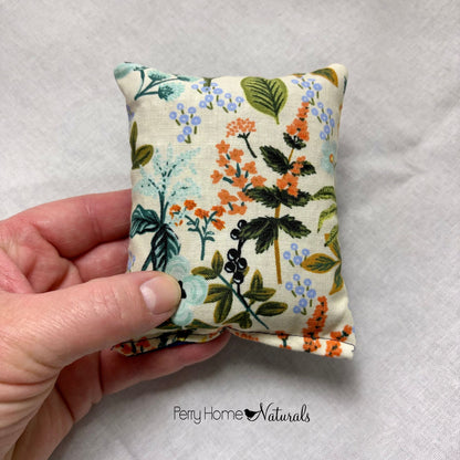 Botanicals & Blue Fabric Design Sachet