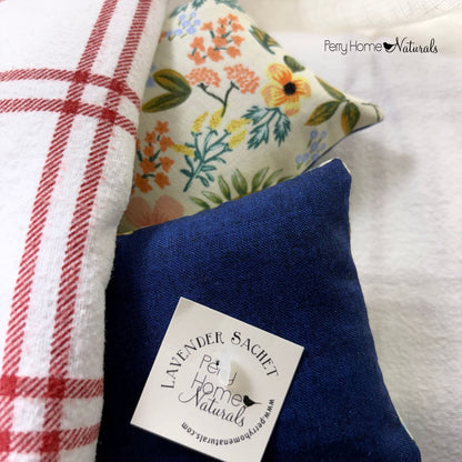 Botanicals & Blue Fabric Design Sachet