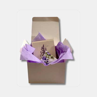 Small Gift Box – Lavender Sachet + Boxed Notecards | New England Made