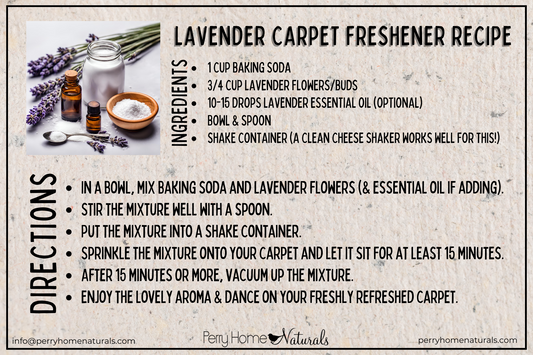 PDF For DIY Carpet and Rug Freshener Recipe