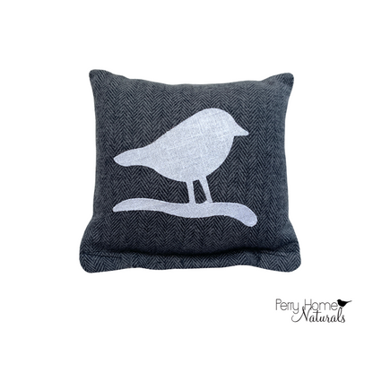 Chickadee on Flannel - Organic Lavender Sachet with Design Flaws