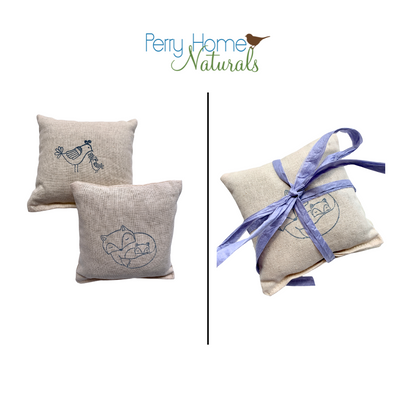 Cuddle Fox & Bird with Baby Organic Lavender Sachet Set