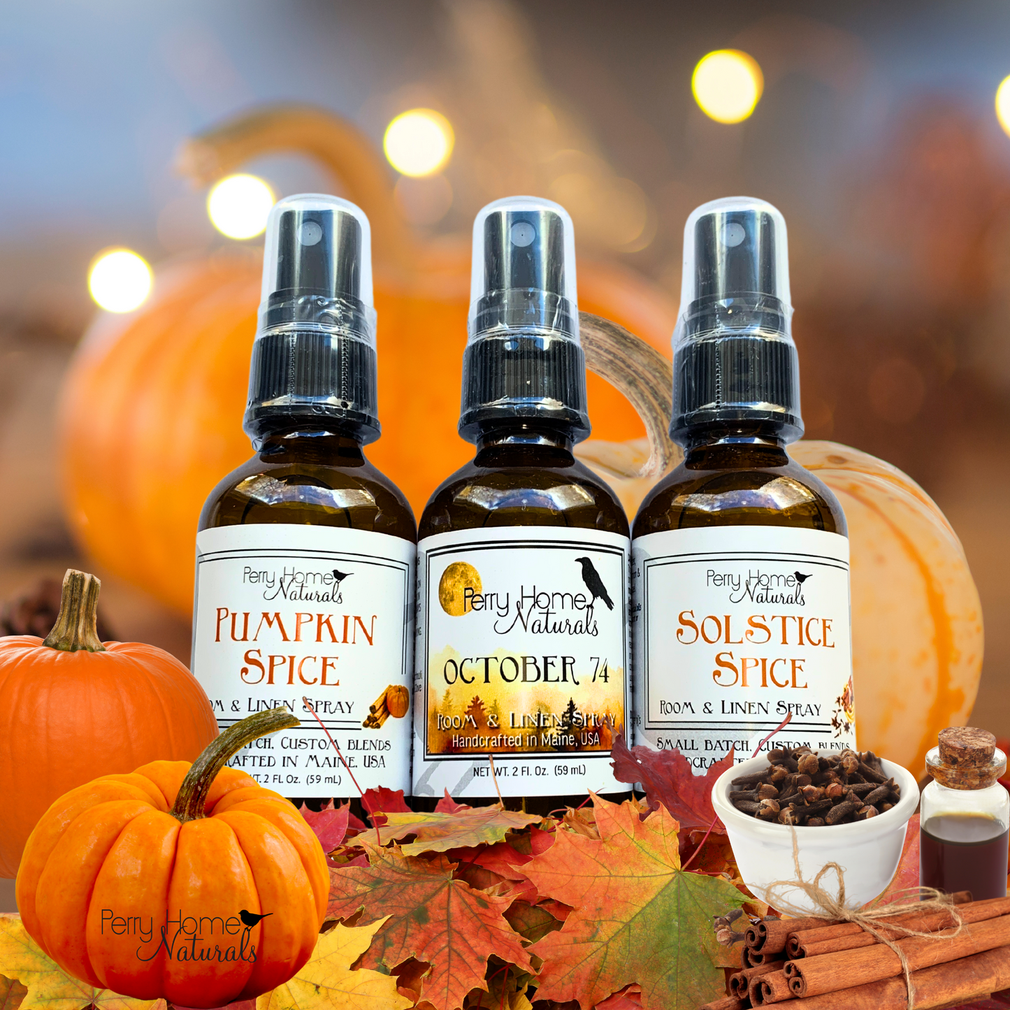 Room & Linen Spray Gift Set - Fall Favorites - Warm, Earthy, Spicy