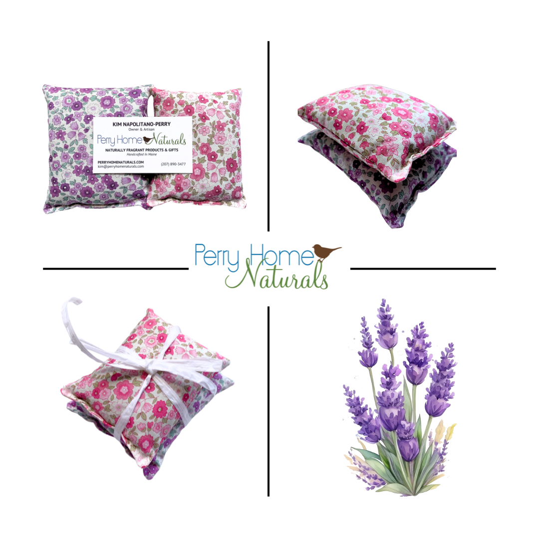 Organic Lavender Sachets - Pink & Purple Flower Set