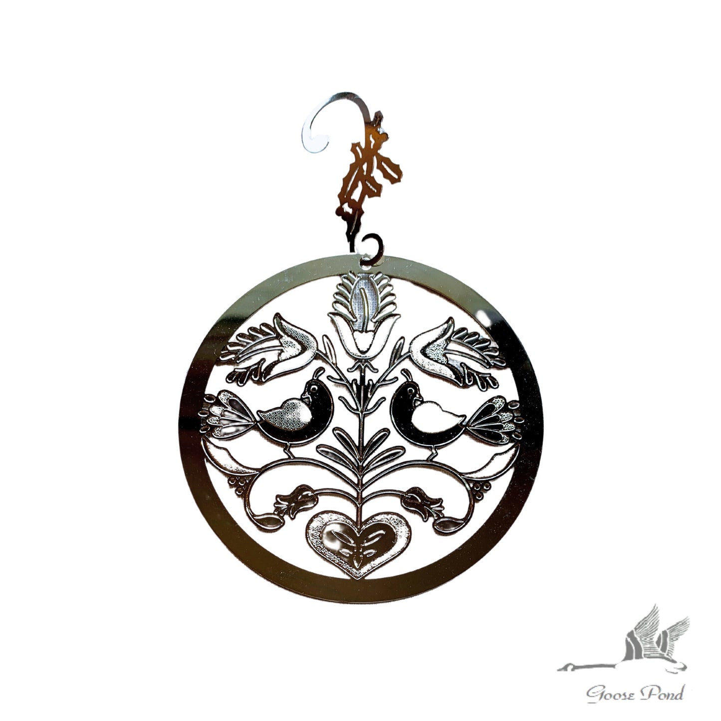 Goose Pond Handcrafted Heirloom Ornaments - Silver Tone