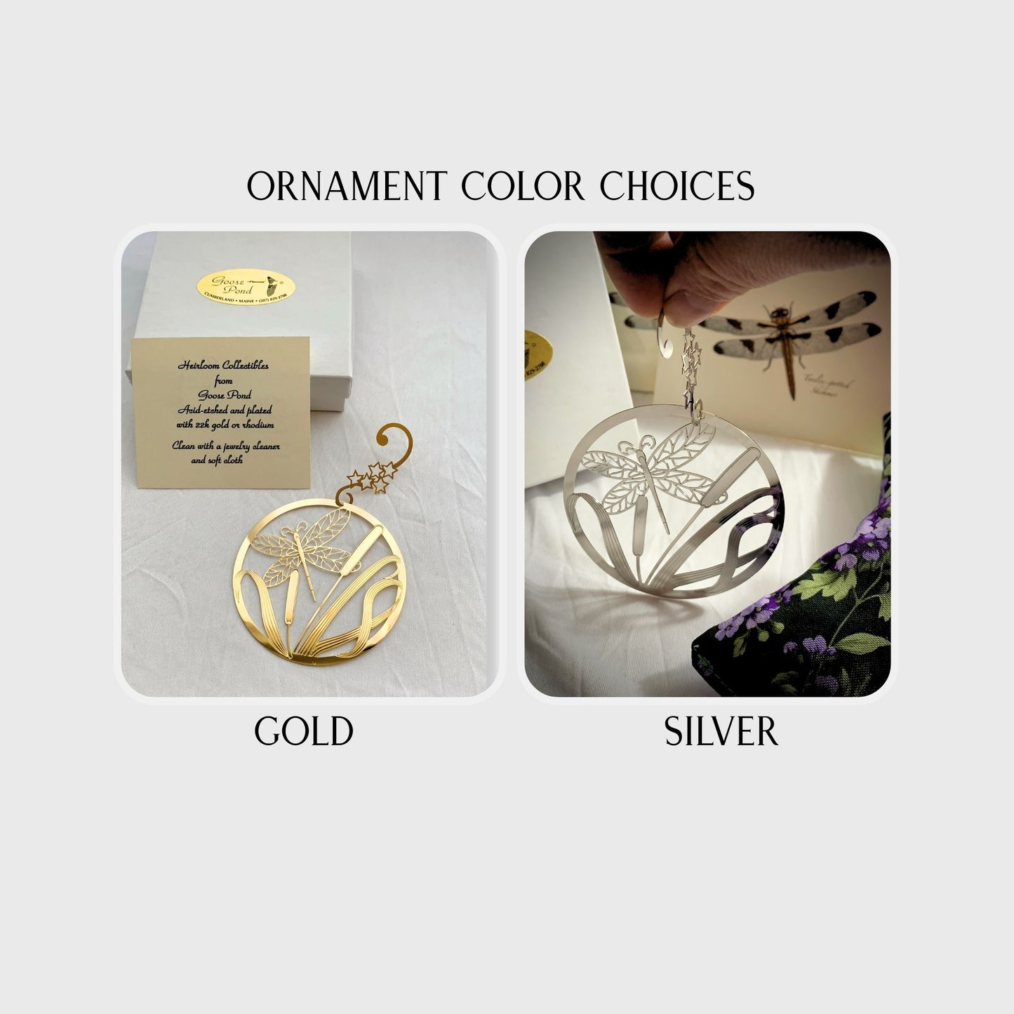 Medium Gift Box – Dragonfly Ornament, Notecards & 2 Lavender Sachets