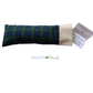 Aromatherapy Eye Pillow with Choice of Blend - Organic Green Plaid with Oatmeal Trim