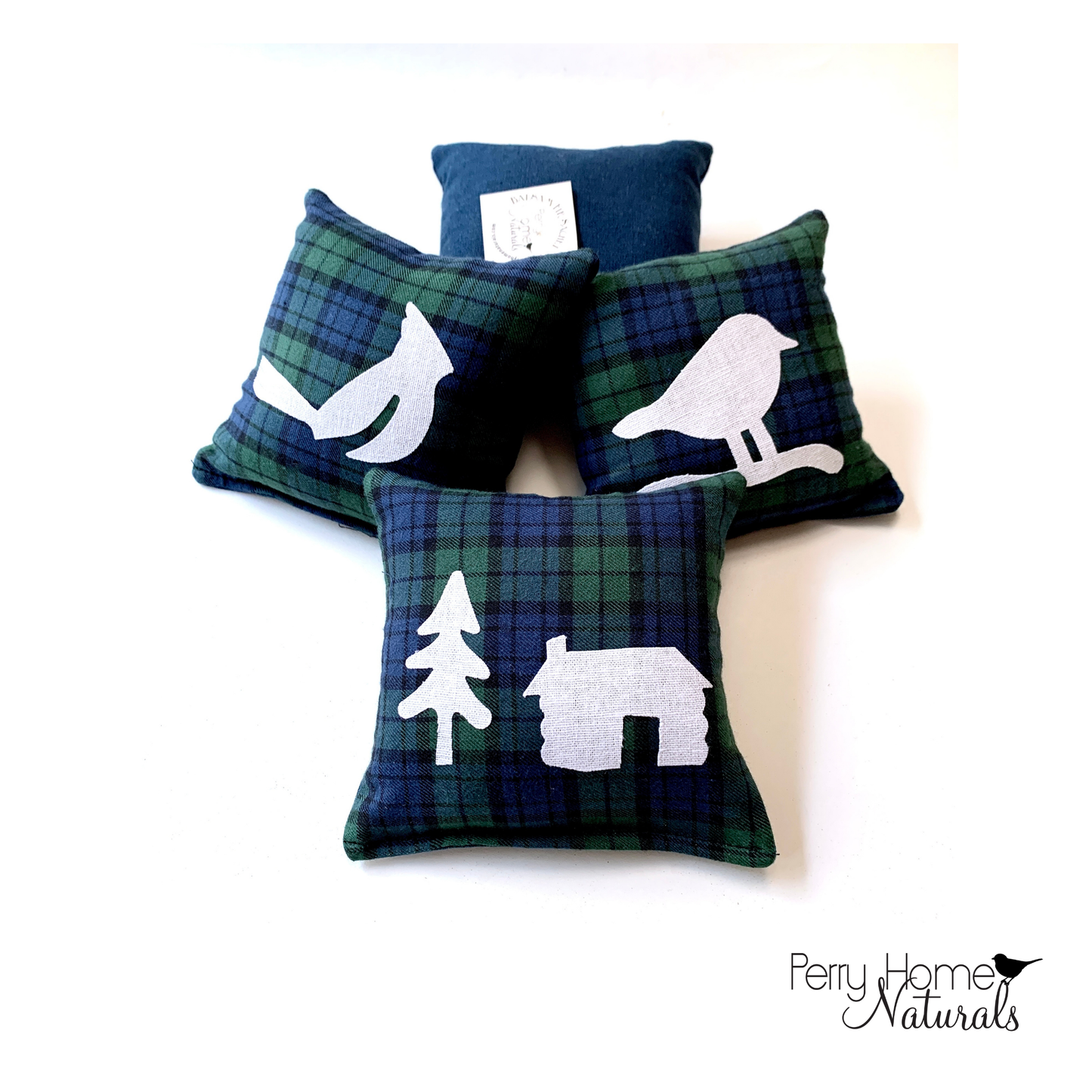 Balsam Fir Sachet Gift Set - Home Tweet Home - Hunter Navy Plaid