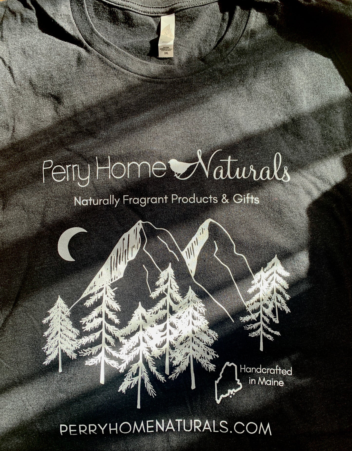 Short Sleeved T-Shirt - Perry Home Naturals - Mountain Logo 2024 (Updated)