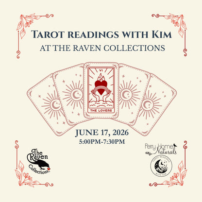 Tarot Sessions with Kim at The Raven Collections - Weds. JUNE 17, 2026