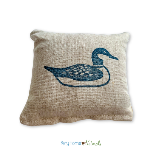 Loon Design Linen Sachet - Maine Balsam or Lavender Filled