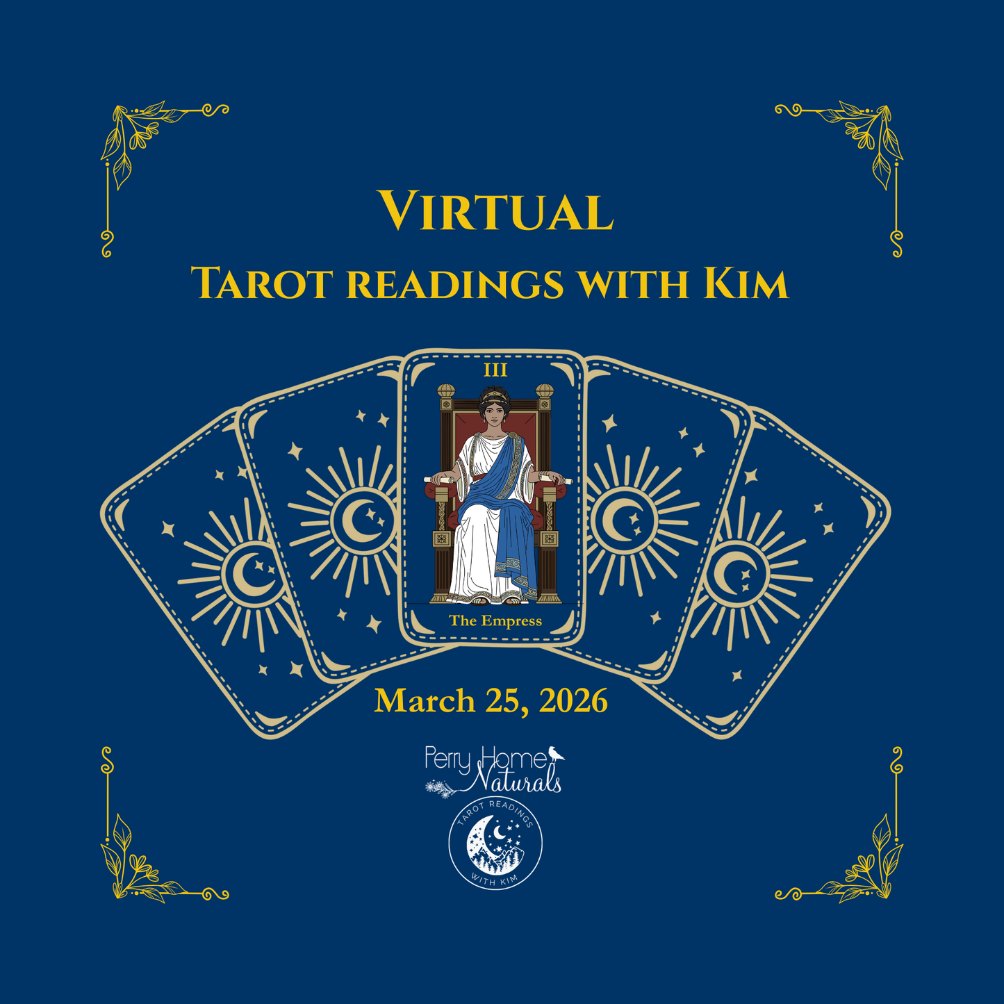 Virtual Tarot Session With Kim on Zoom - March 25, 2026
